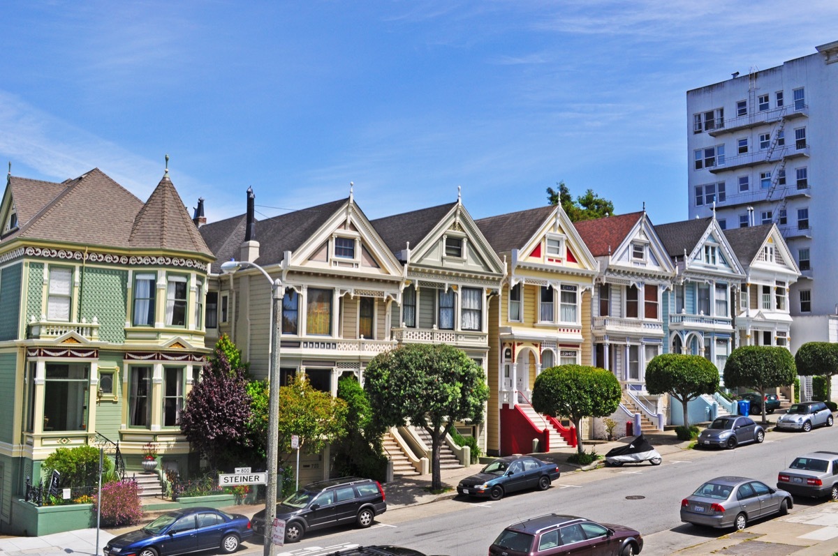 painted ladies houses in san francisco steiner street