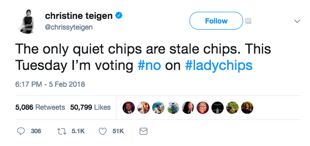 Chrissy Teigen Tweets