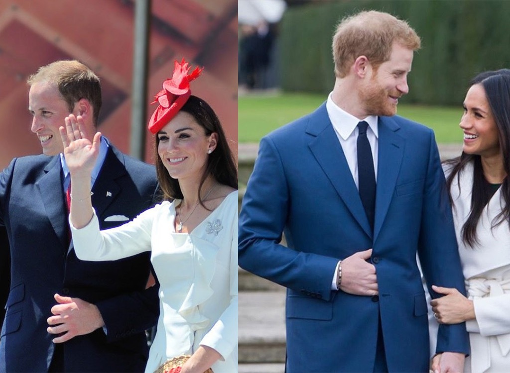 William, Kate Middleton, Harry, and Meghan