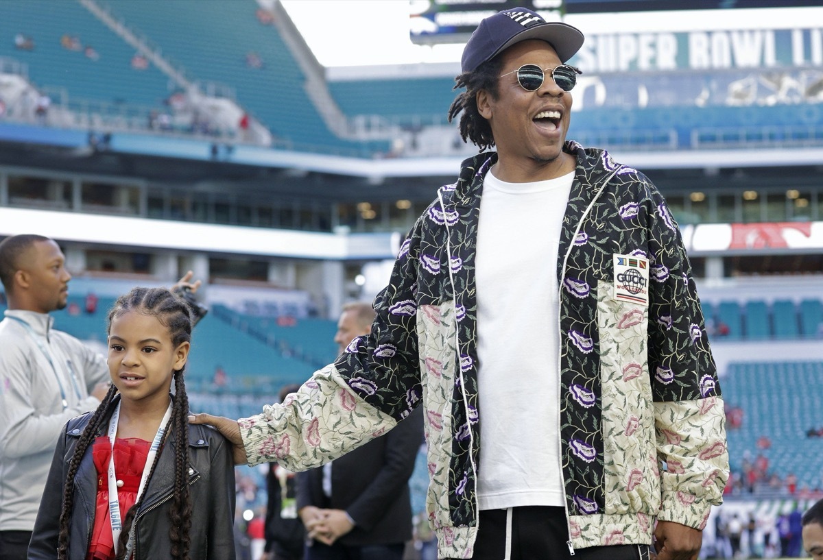 Blue Ivy Carter and Jay-Z