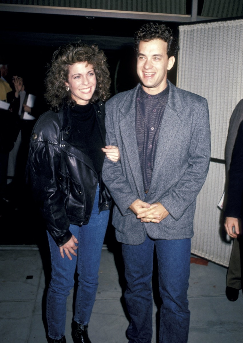 Rita Wilson and Tom Hanks in 1986