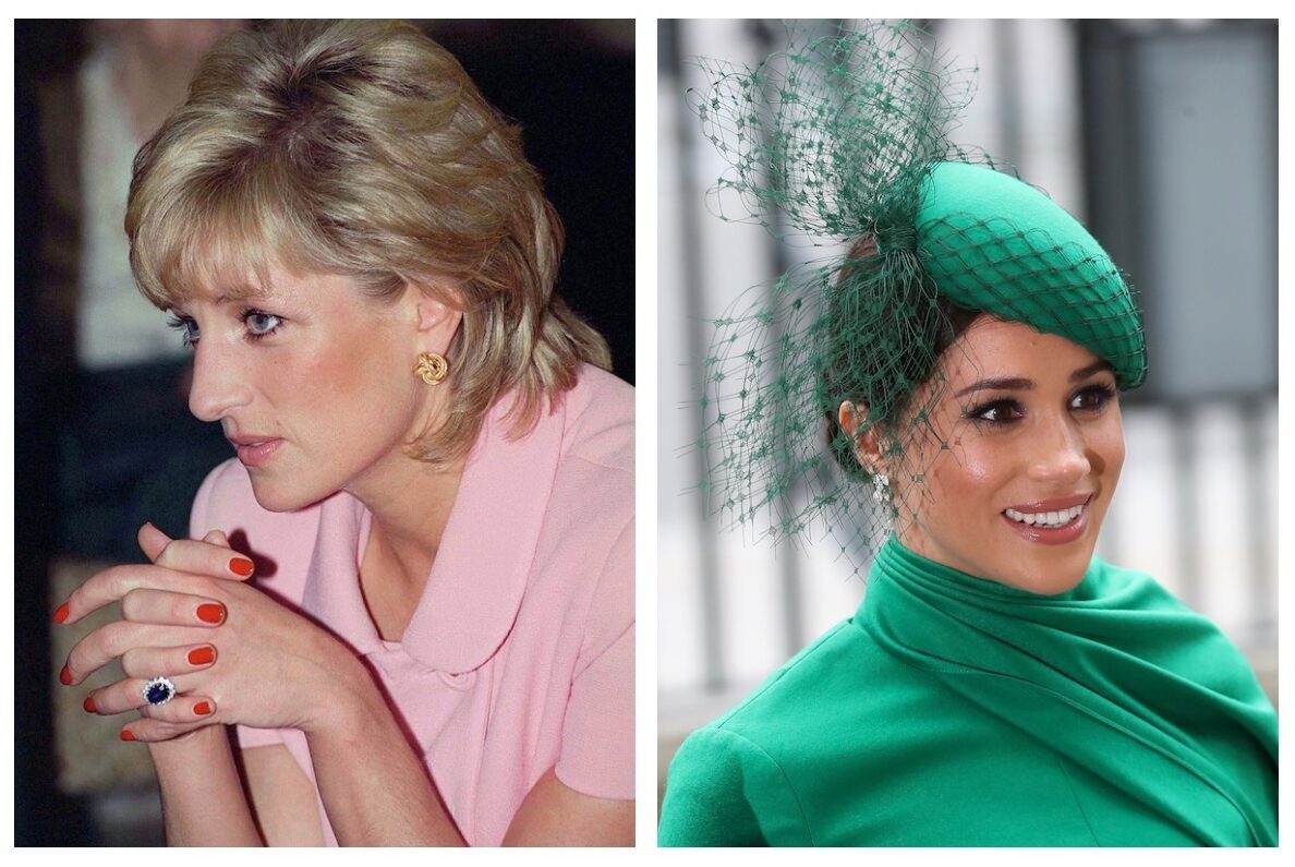 Princess Diana and Meghan Markle