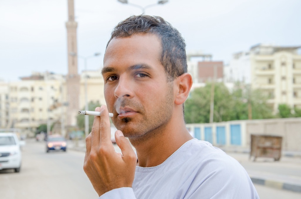 Muslim Man Smoking a Cigarette Ways Ramadan is Celebrated