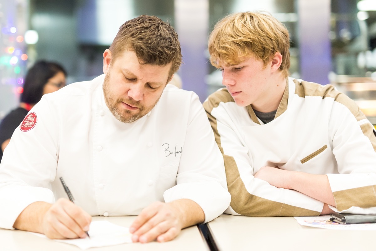 Chef Ben Ford and son