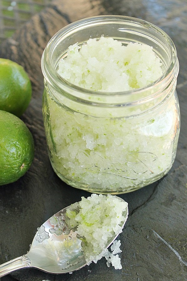 Lime and coconut salt scrub #2 | 10 DIY Homemade Sea Salt Scrubs Recipes | Her Beauty