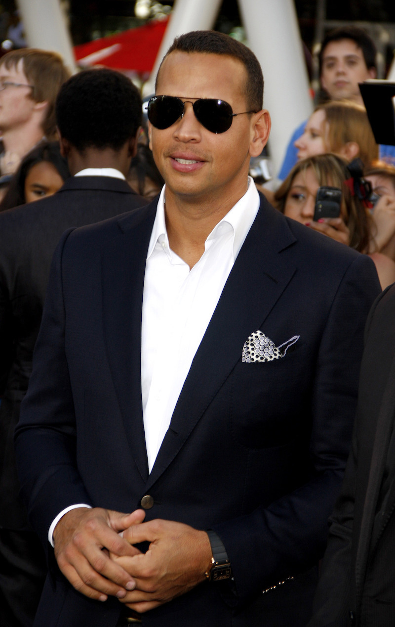 Alex Rodriguez at the premiere of 