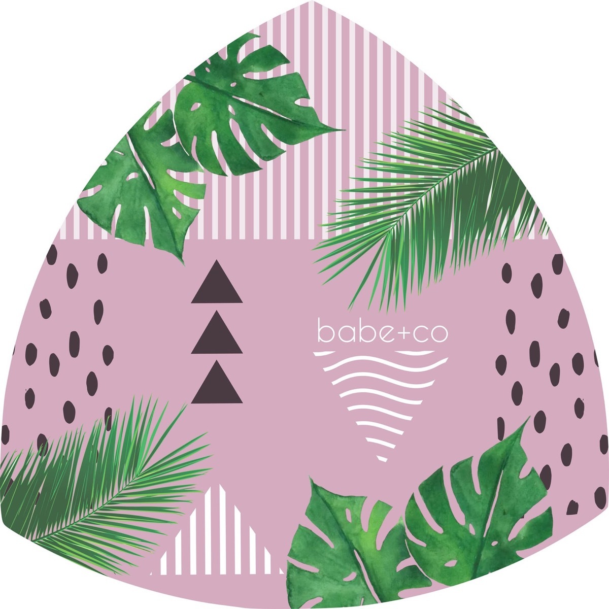 Pink Reuleaux triangle workout mat