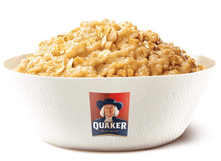 Burger king original maple flavored quaker oatmeal