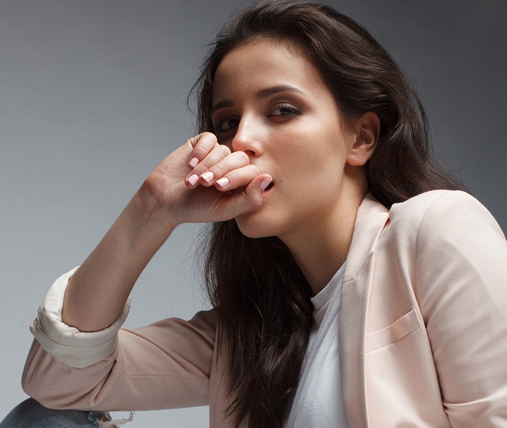 Beautiful woman in a pink blazer, a great addition to your fall wardrobe