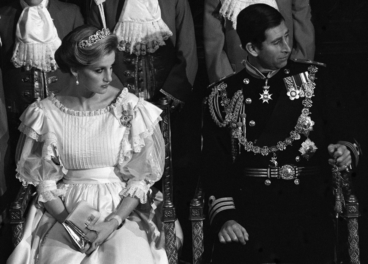 princess diana and prince charles at parliament opening november 1984