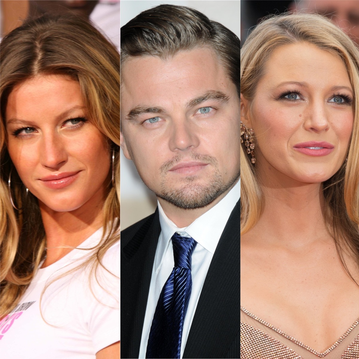 Gisele Bundchen, Leonardo DiCaprio, and Blake Lively