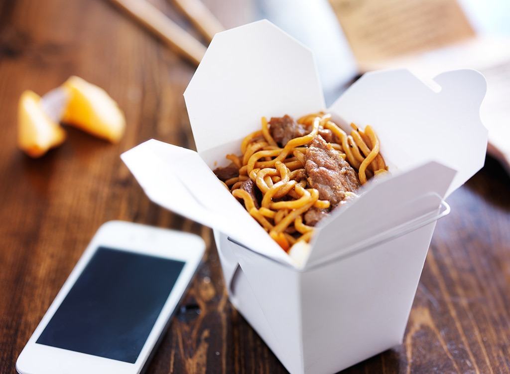 Chinese noodles takeout