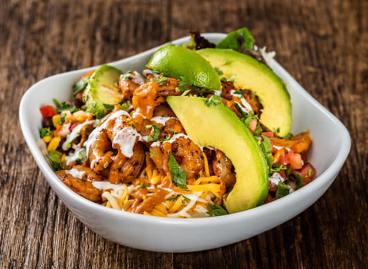 Fresh mex bowl chipotle shrimp