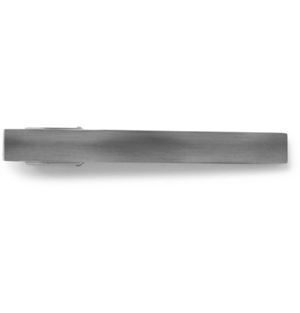 LANVIN Ruthenium-Plated Tie Clip