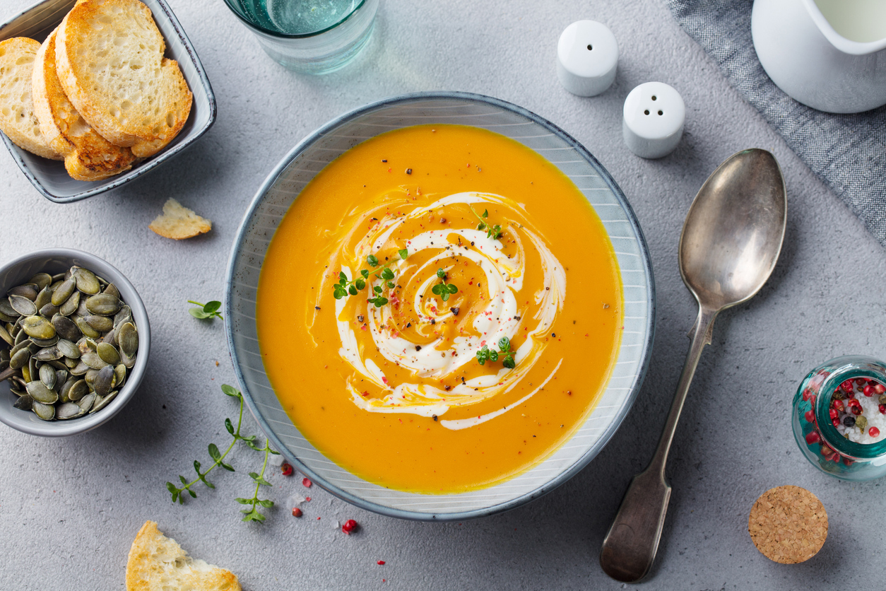 creamy pumpkin soup