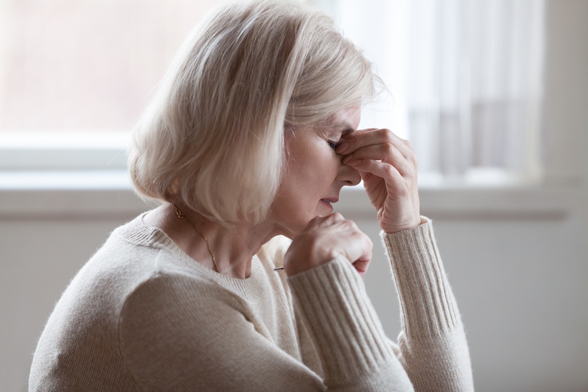 Stressed woman