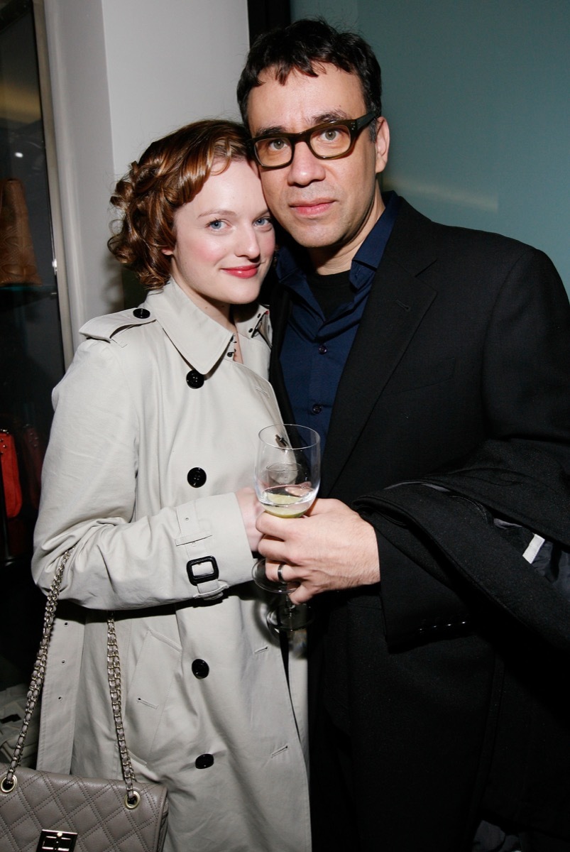 Elisabeth Moss and Fred Armisen in 2009