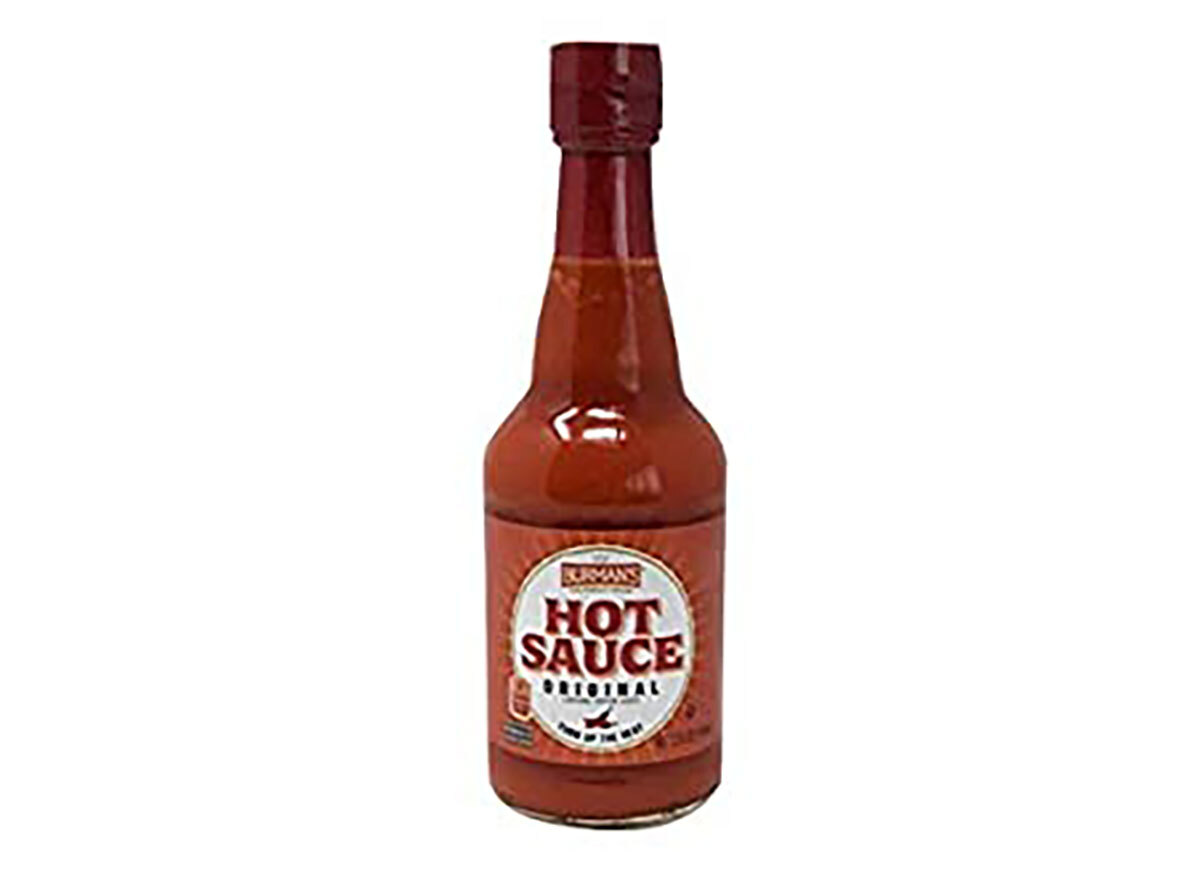 bottle of burmans hot sauce