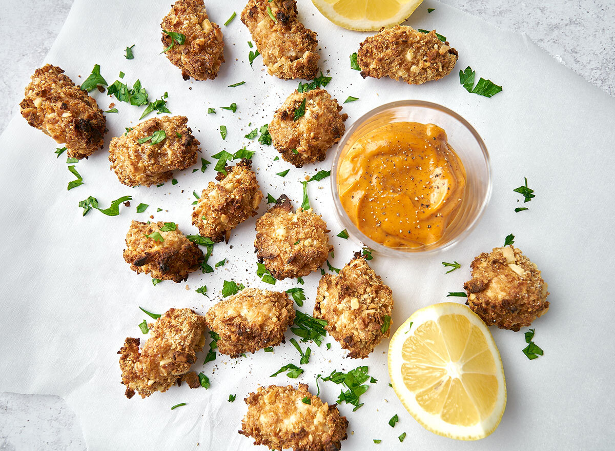 keto popcorn chicken