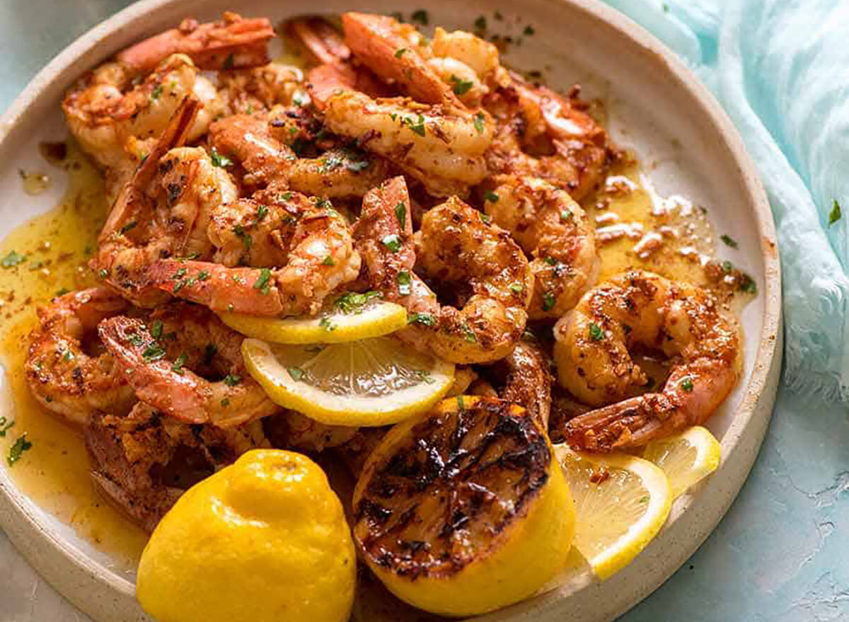 grilled shrimp lemon butter