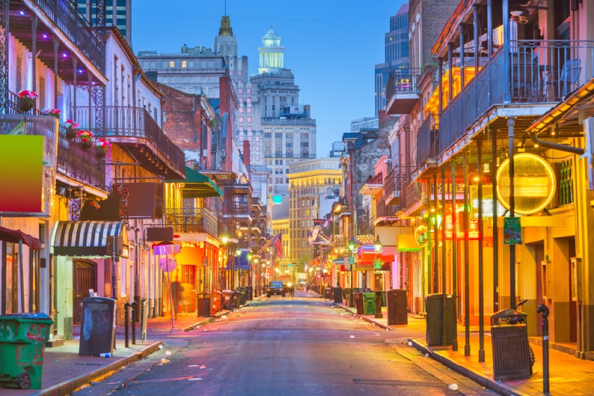 bourbon street in new orleans