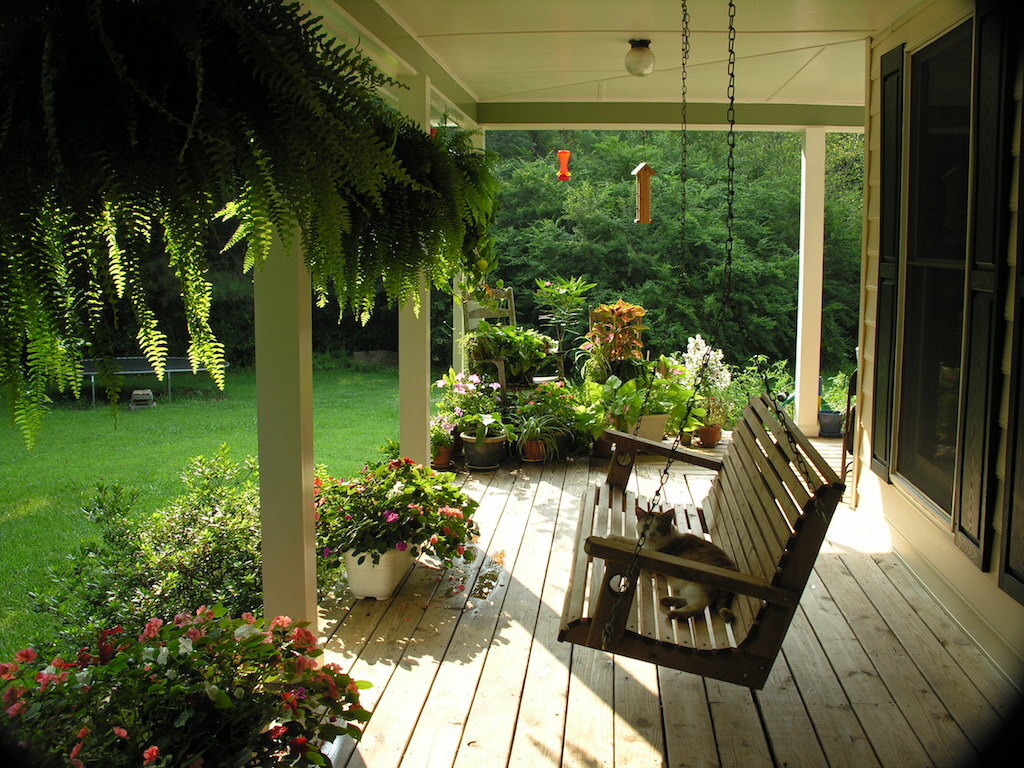 Porch swing tricks to make your home festive