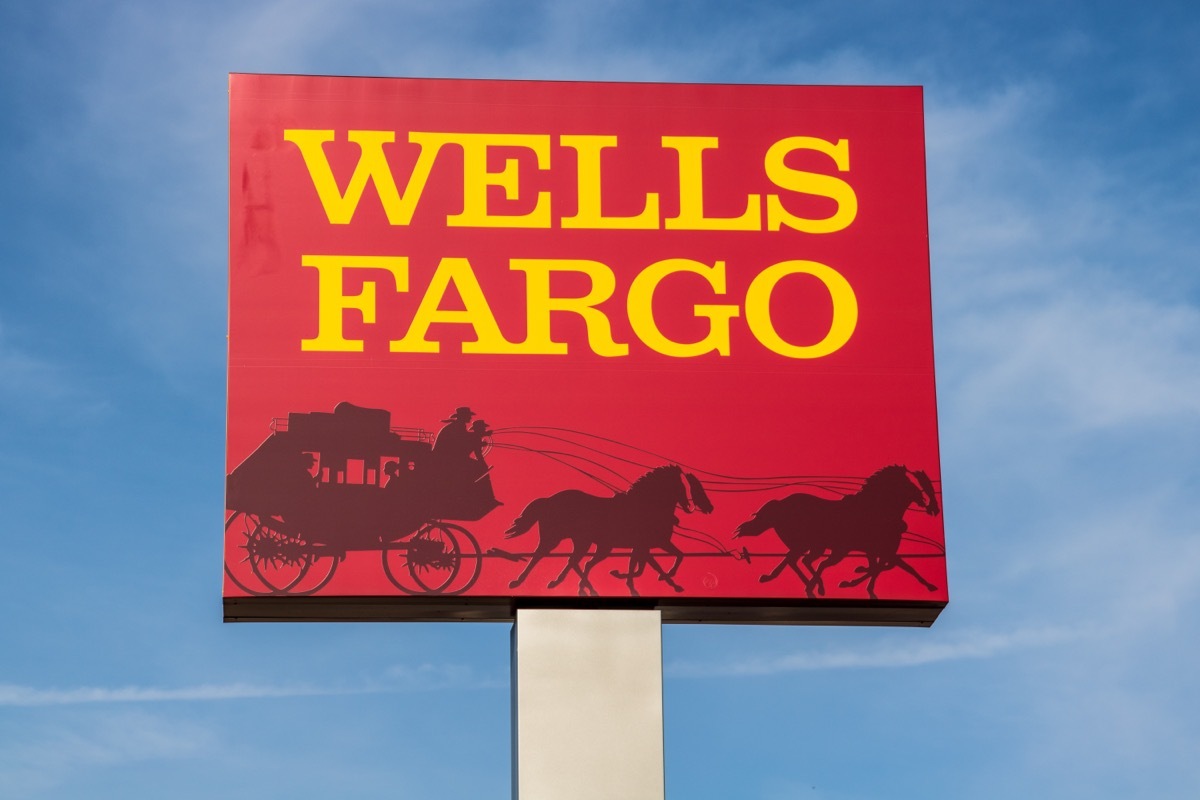 wells fargo sign