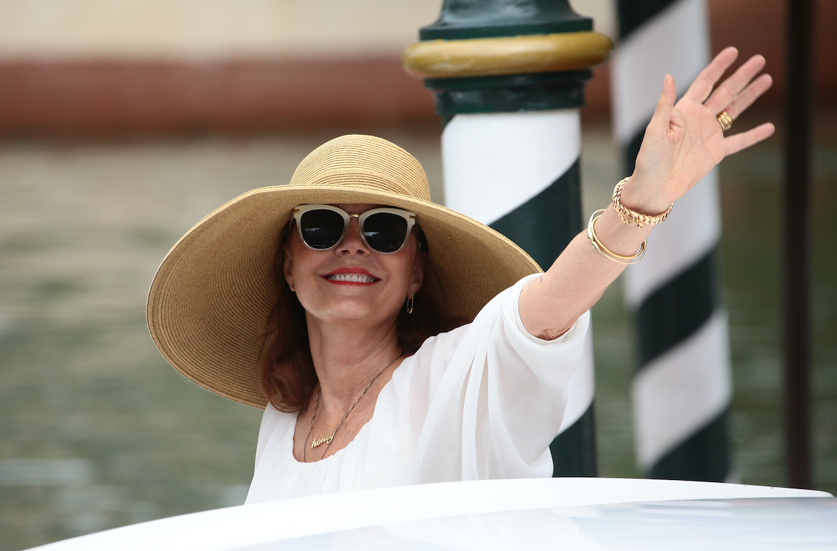 Susan Sarandon arrives at the Hotel Excelsior in Venice, Italy 2017