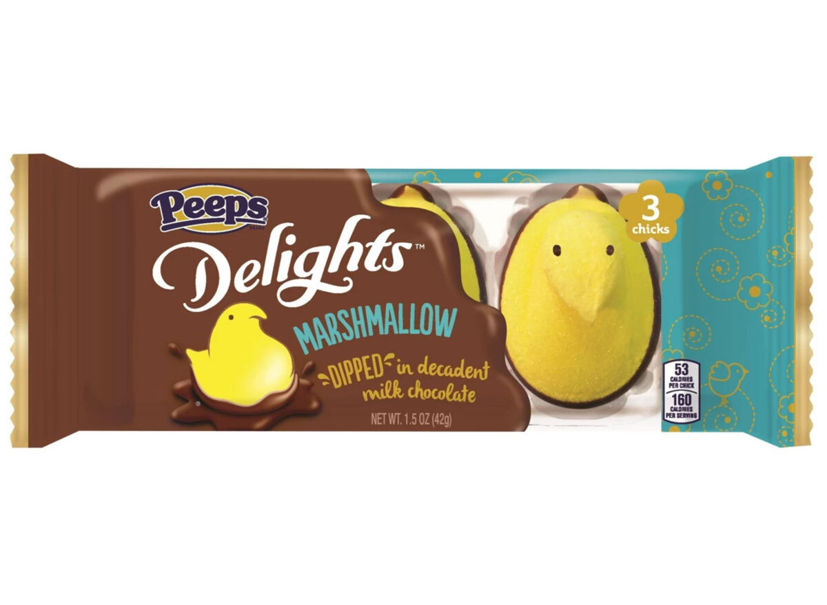 Chocolate covered peeps delights marshmallow easter candy