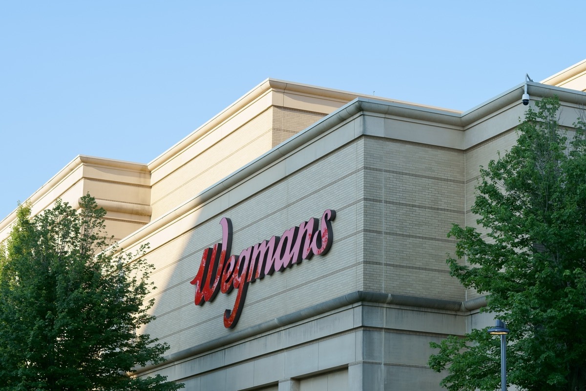 Sign of Wegmans Grocery Store