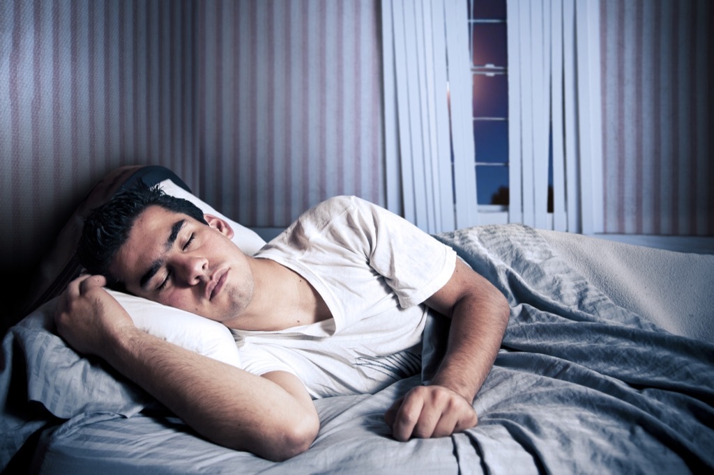 Man sleeping New Year's Resolutions