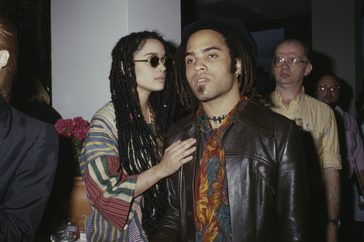 Lisa Bonet and Lenny Kravitz in 1987