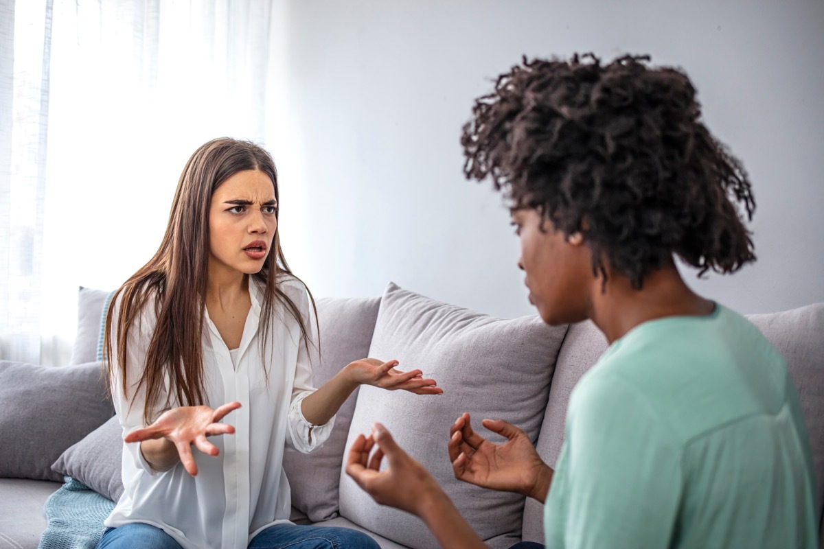 two women arguing