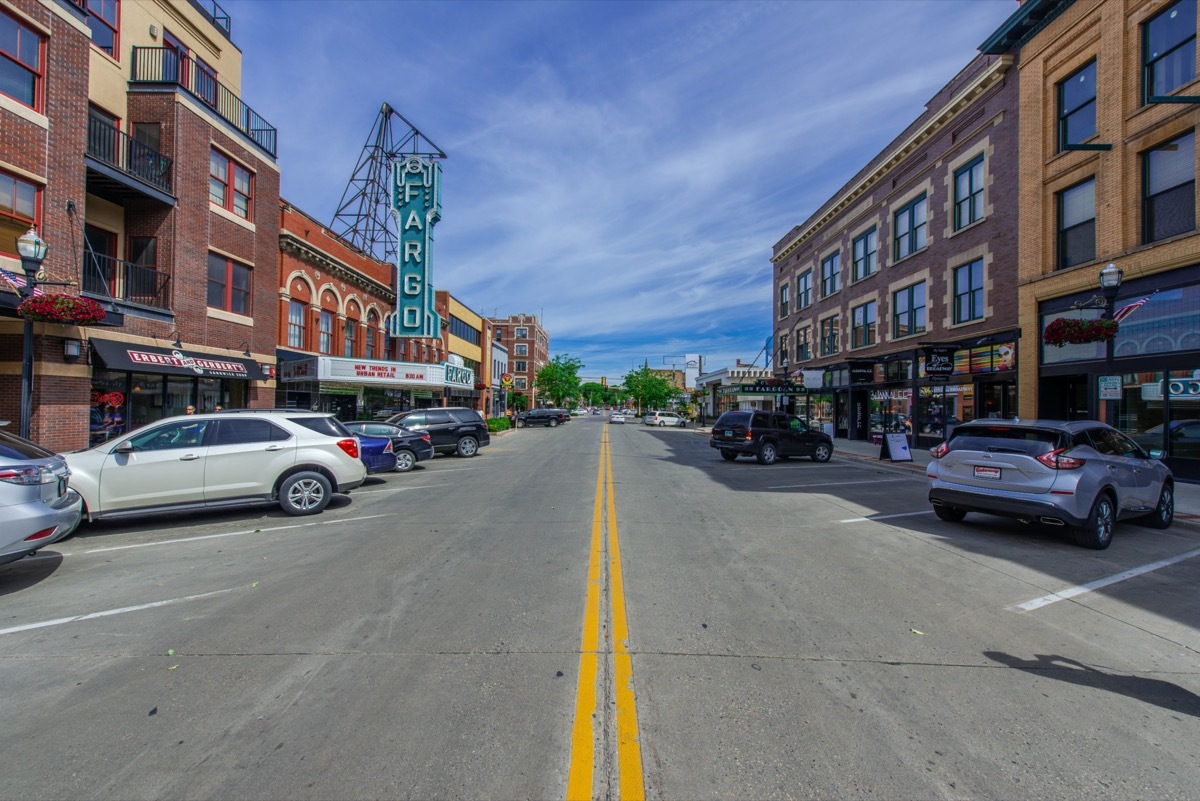 cityscape photo Fargo, North Dakota in the afternoon