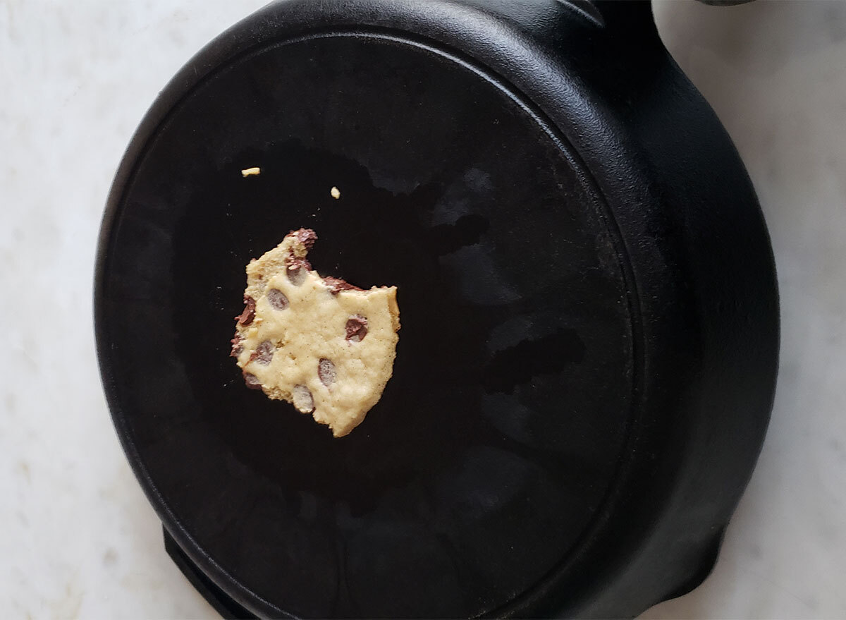 cast iron skillet cookie fail