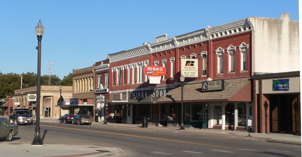 Downtown Ord, Nebraska: north side of L Street, looking northwest from about 15th Street.