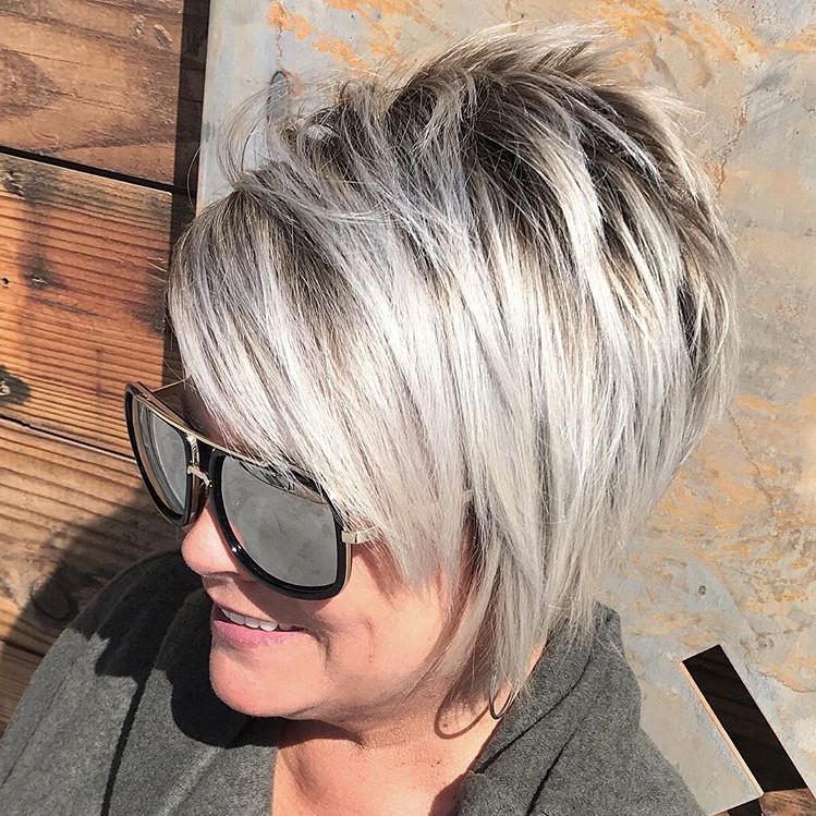 Pixie with side swept bangs | Short Hairstyles For Women Over 50 | Her Beauty