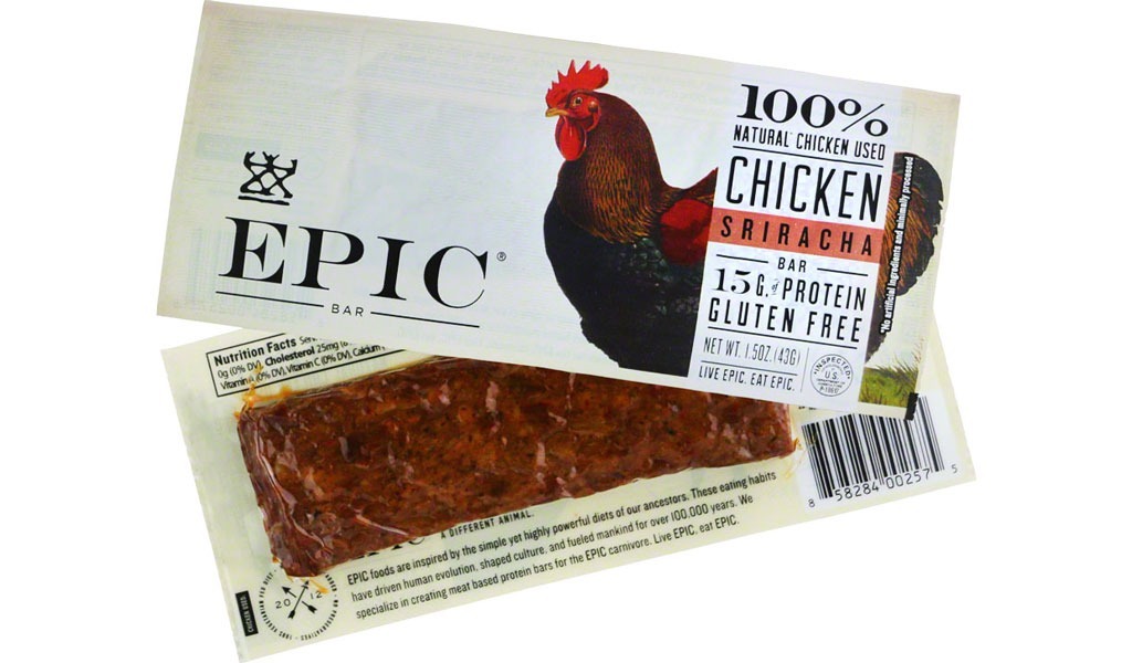 Epic Bar Chicken Sriracha Bar - low carb snacks