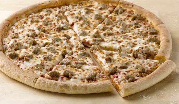 ETNT Super Bowl Papa Johns Sausage Pizza