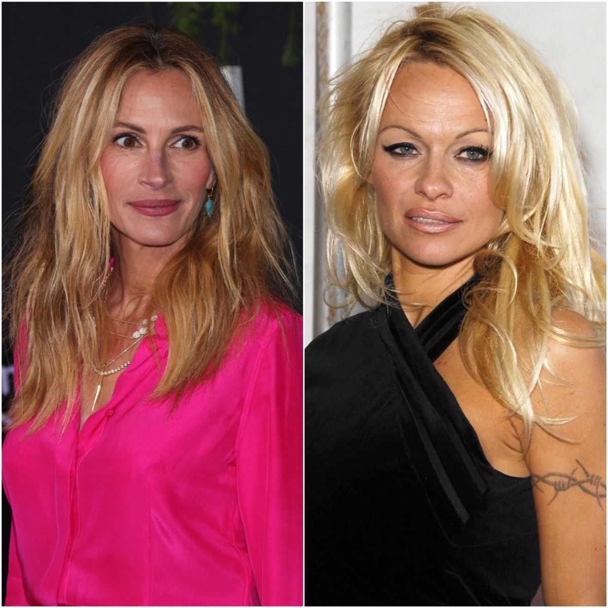 Julia Roberts and Pamela Anderson