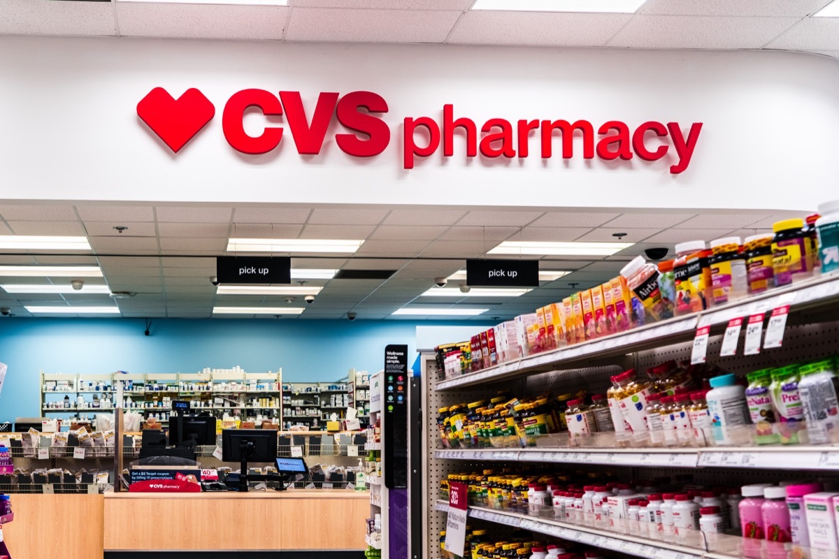 CVS Pharmacy located inside a Target store; CVS Health acquired Target Corporation's pharmacy and retail clinic businesses