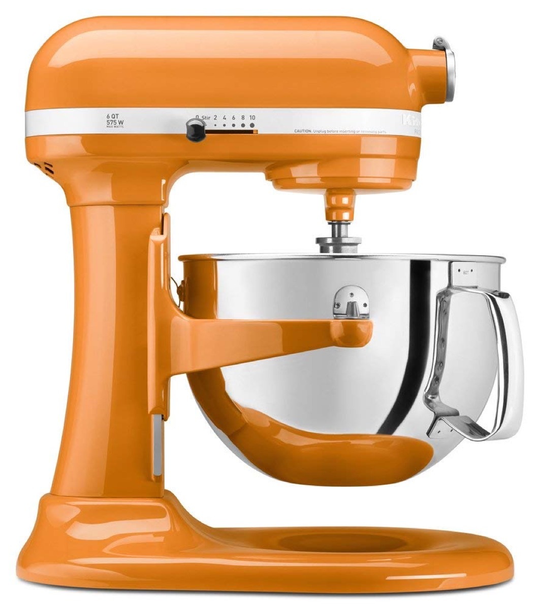 kitchenaid orange mixer appliances with cult followings