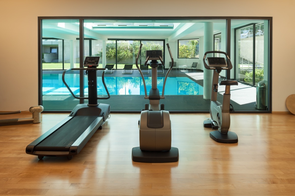 Gym and wellness center hotel