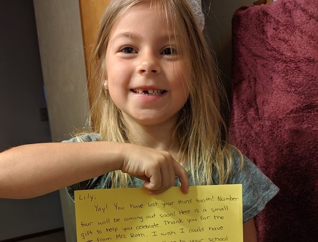 teacher writes letter to tooth fairy, goes viral