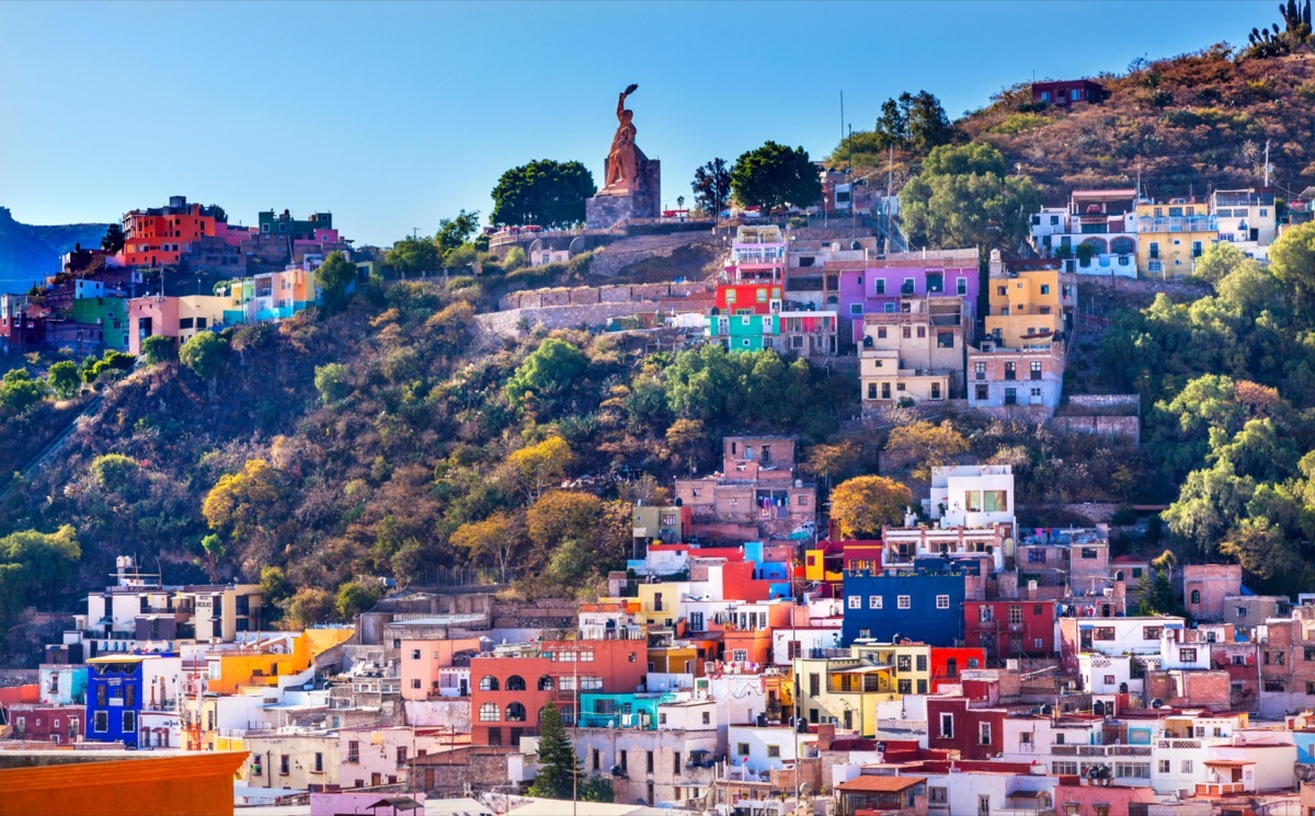 colorful buildings in mexico