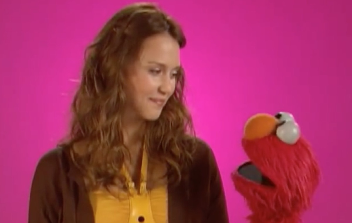 jessica alba on sesame street