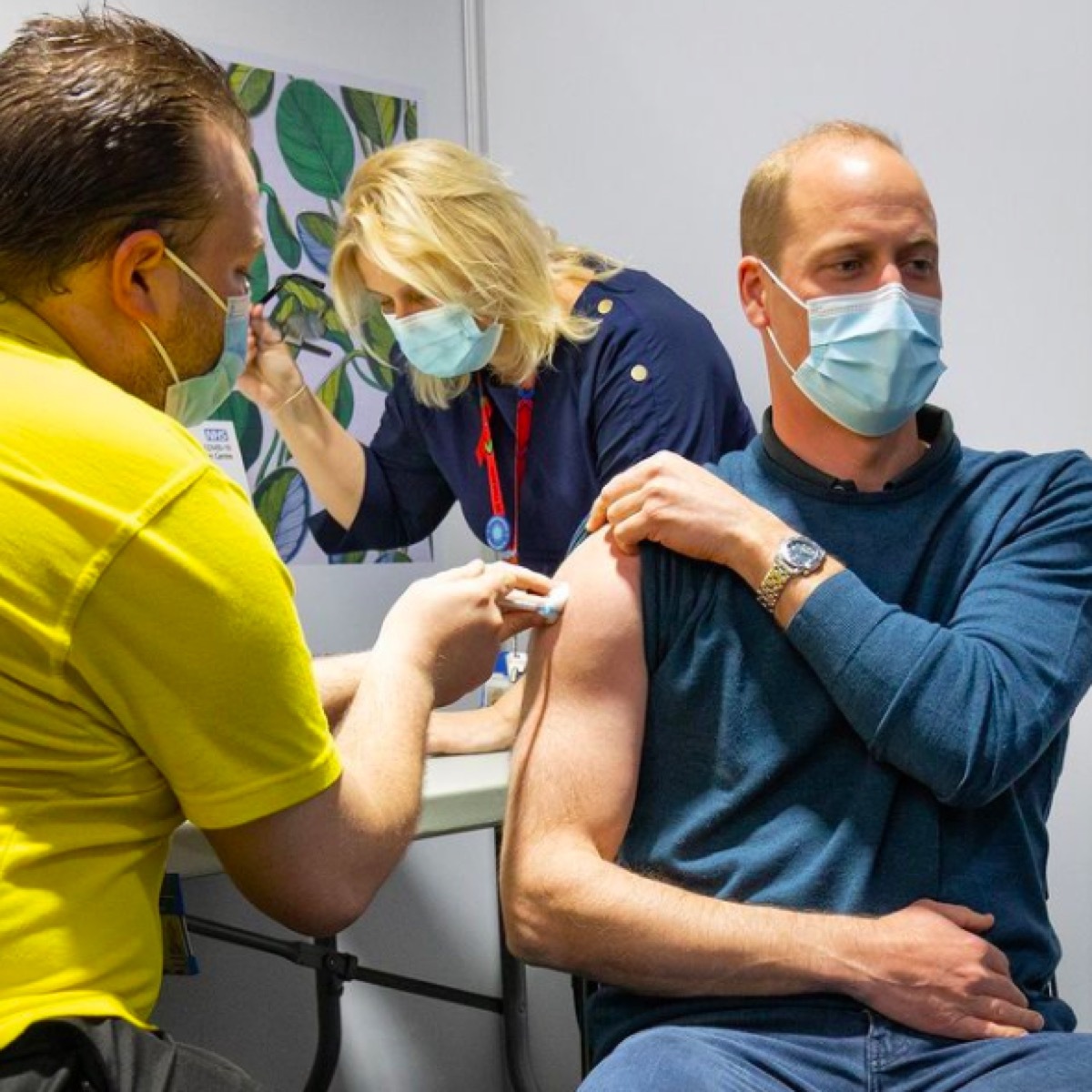 Prince William getting COVID vaccine