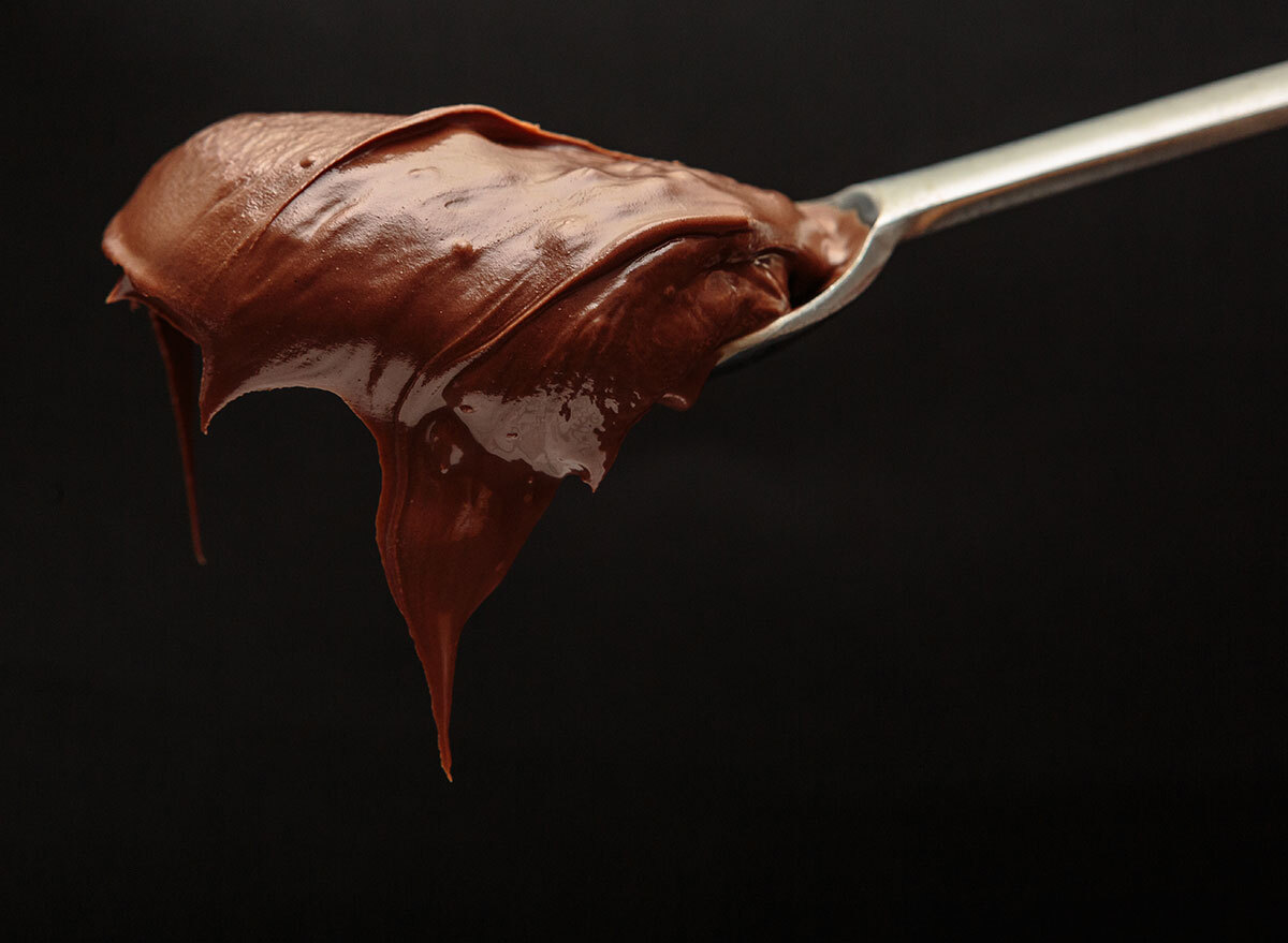 spoon of nutella