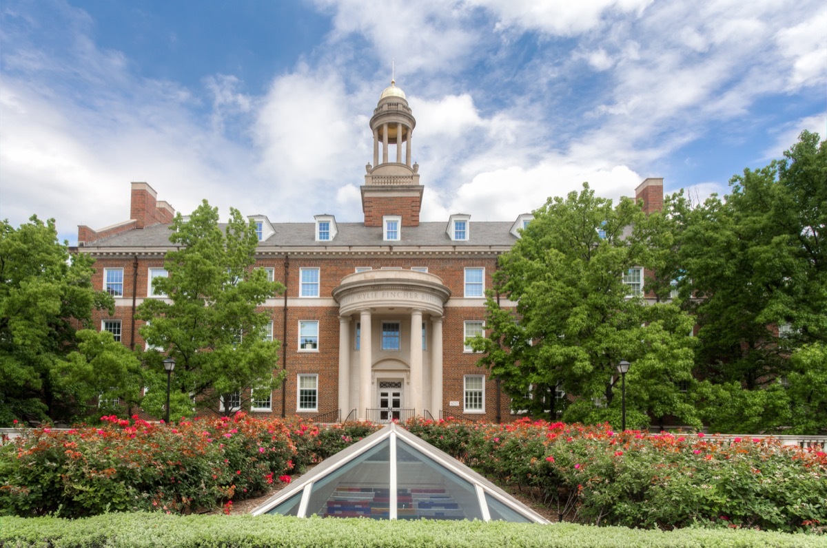 DALLAS, TX/USA - MAY 21, 2016: Joseph Wylie Fincher Building at Southern Methodist University. SMU is a private research university in Dallas, University Park, and Highland Park, Texas. - Image