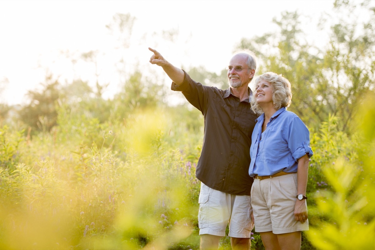 older woman high-waisted shorts